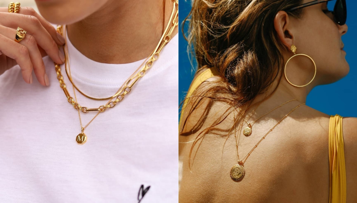 英倫輕珠寶品牌Missoma除了深受歐美名模和影星追捧之外，連英國皇室凱特王妃及梅根王妃都愛戴。品牌以高配襯度及做工細膩著名，品質完全不輸大品牌。Missoma指定單品設有免費雕刻服務，直接從英國官網